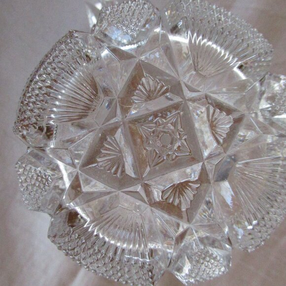 Antique EAPG Duncan Miller pitcher Sunshine clear gold trim 5" high - Picture 6 of 6